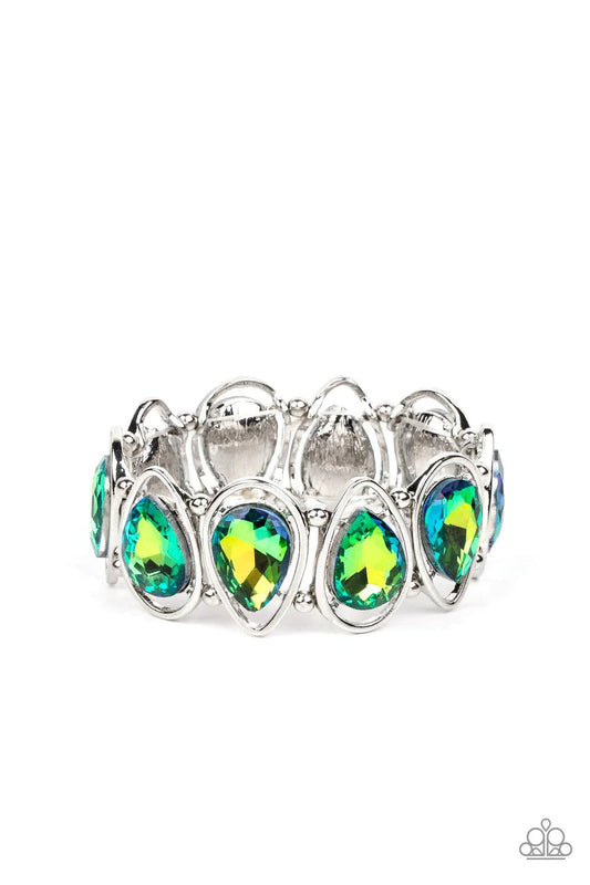 The Sparkle Society - Green Multi Bracelet