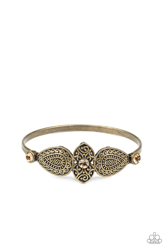 Flourishing Fashion - Brass Bangle Bracelet Paparazzi Accessories