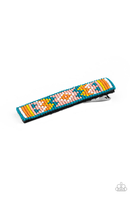 Lay Of The Desert - Multi Beaded Hair Clip Paparazzi Accessories