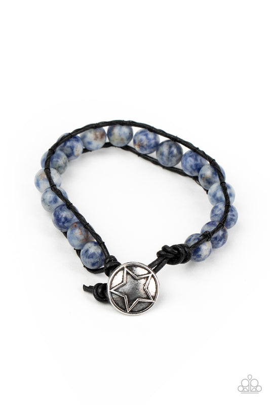 Homespun Stones - Blue Stone Bracelet Paparazzi Accessories