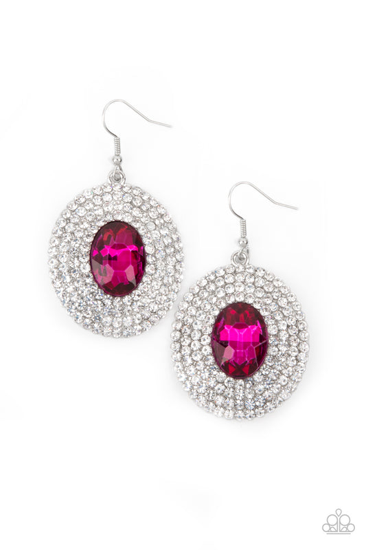 FIERCE Field - Pink Earrings Paparazzi Accessories