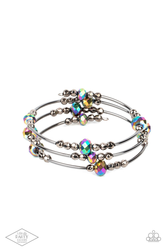 Showy Shimmer - Multi Oil Spill Bracelet Paparazzi Accessories