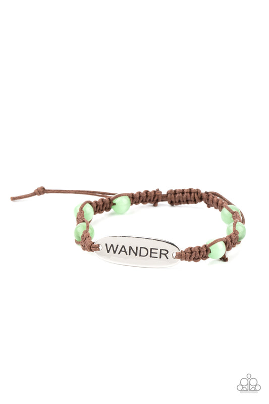 Roaming For Days - Green Bracelet Paparazzi Accessories