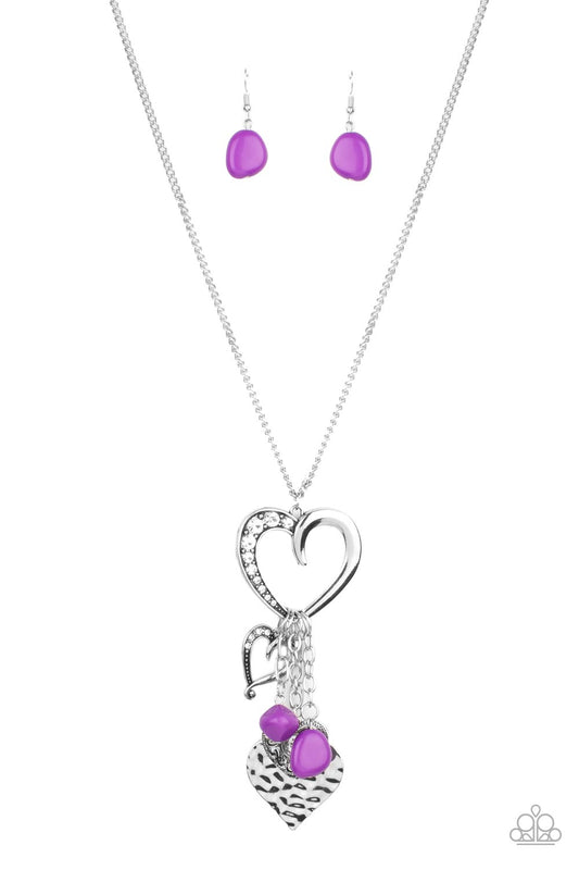 Flirty Fashionista - Purple Necklace Paparazzi Accessories