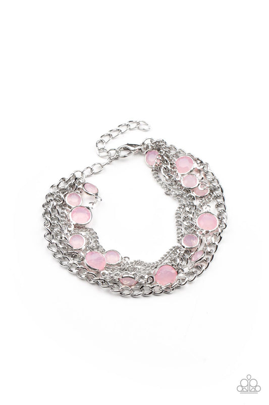 Glossy Goddess - Pink Bracelet Paparazzi Accessories