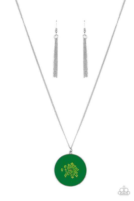 Prairie Picnic - Green Necklace Paparazzi Accessories