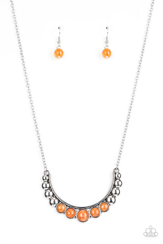 Horseshoe Bend - Orange Necklace Paparazzi Accessories