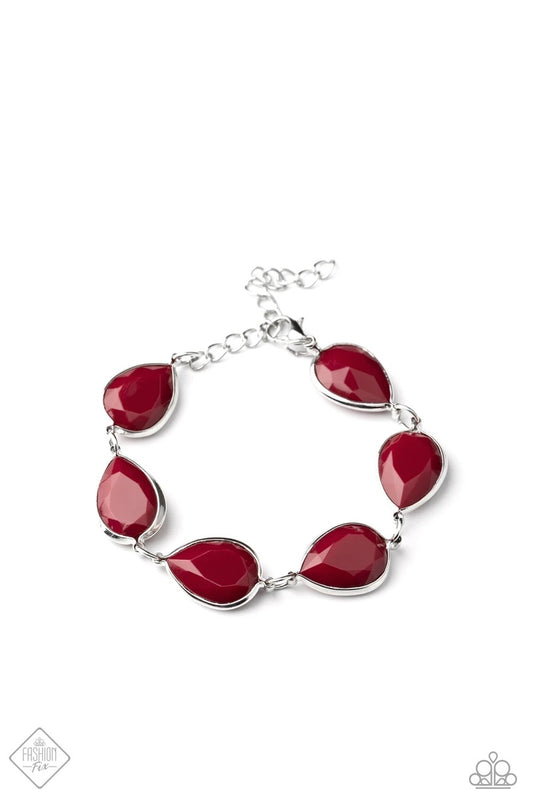 REIGNy Days - Red Bracelet Paparazzi Accessories