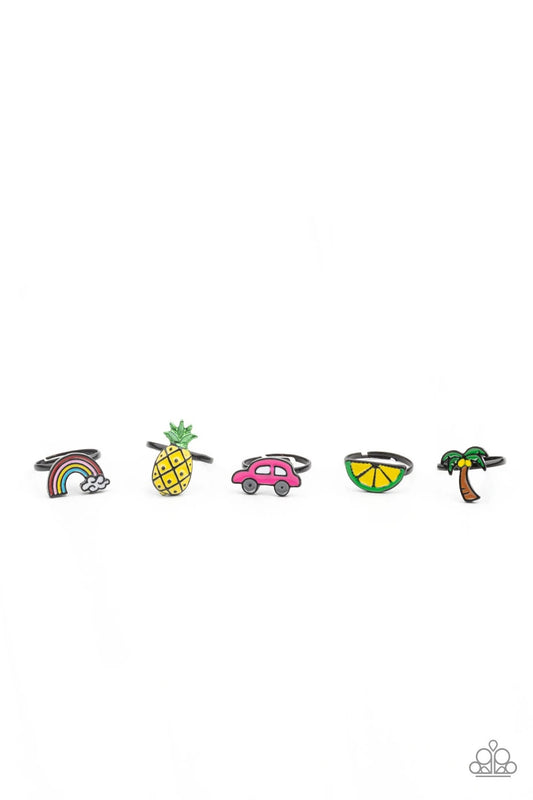 Starlet Shimmer Ring Kit Summer Palm Trees & Pineapples Paparazzi Accessories