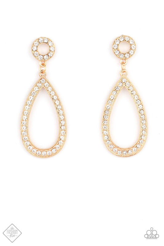 Regal Revival - Gold Earrings Paparazzi Accessories
