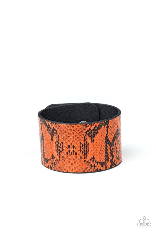 It’s a Jungle Out There - Orange Wrap Bracelet Paparazzi Accessories