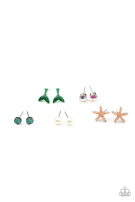 Starlet Shimmer Mermaid Ocean Themed Post Studs Earrings